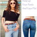 SATINIOR 2/3/4 Pack Women Elastic Stretch Belt Invisible Sweater Tuck Belts with Flat Buckle for Jeans Pants Dresses (Black White Grey Brown)