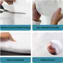 48 x 5 Yards Dacron Upholstery Batting, Polyester Fiber Fill for Cushions, Quilts and DIY Craft Projects, Soft Padding Material Quilt Batting