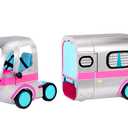 LOL Surprise Glamper – Metallic Silver, Fashion Camper Deluxe Doll Playset, 55+ Surprises, Fully Furnished, Working Lights and Sounds, Gift for Kids 4+