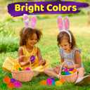 stargo 36 Pack - Plastic Easter Eggs Empty 3.2 Large Plastic Eggs Fillable for Easter Egg Hunt, Easter Egg Basket, Party Favor, Surprise Egg. Set of Bright Multicolored Eggs