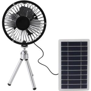10W Solar Fan,Solar Powered Fans with Stand for Pet House Chicken Coop RV Greenhouse