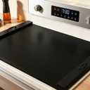 Noodle Board Stove Cover with Handles for Electric, Gas Stove Top (Black)