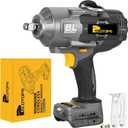 1/2" 1623FT-LBS Cordless Impact Gun Compatible with DeWalt Battery, 2200Nm Brushless Electric Wrench with LED Light, High Torque Power Driver Pistola Llave de Impacto for Truck (No Battery) (Gray)