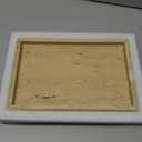 Real Natural Travertine Tray for Bathroom, Vanity, Kitchen and Desktop, Rectangle Genuine Travertine Stone Tray for Jewelry, Cosmetics, Candles, Lotion, Perfume and Home Decor
