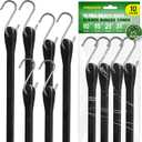 Bungee Cords with Hooks (10 Pack) Heavy Duty in 10", 15", 21", 31" Sizes