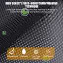 Mandark Car Window Sun Shades, 2PCS Magnetic Vehicle Rear Side Sunlight UV Privacy Protection Cover, Breathable Automotive Block Light Sunshade for Rest Camping, Universal Fit(Back)
