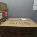 COCOSTAR Smart Bladeless Ceiling Fan with Lights - 16in Low Profile Flush Mount for Bedroom, Black, Remote Control, Ultra Quiet, Easy Install Kit Included