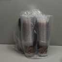 100 Pcs Christmas Plastic Cups 16 oz Xmas Red and Green Plaid Disposable Plastic Cups Christmas Clear Cocktail Glasses for Wedding Winter Candy Beverage Juice Drinking Snacks Coffee Party Supplies