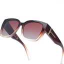IGnaef Oversized Fit Over Sunglasses for Women Men, Trendy Polarized Sunglasses for Driving with UV400 Protection