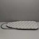 Household Essentials Steel Top Table Top Ironing Board with Iron Rest, Steel Mesh with Cotton Cover, Gray and White (Grey/White)