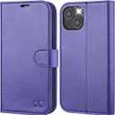 OCASE Compatible with iPhone 14 Wallet Case, PU Leather Flip Folio Case with Card Holders RFID Blocking Kickstand [Shockproof TPU Inner Shell] Phone Cover 6.1 Inch 2022 (Purple)