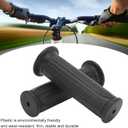 1 Pair Bike Handlebar Grips, Non-Slip Shock Absorbing Plastic Replacement Handle Grips for Mountain Bikes and Scooters