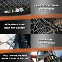 Envelope Style Cargo Net Compatible with Hyundai Tucson 2026 2025 2024 2023 2022 2021 2020 2019 2018 2017 2016 2015 Upgraded Car Rear Touring Tailgate Trunk Netting with Heavy Duty Carabiner