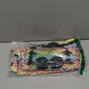 Collapsible Trolley Bags, Folding Shopping Bag with Wheels, Wear-Resistant, Reusable Grocery Bags with Wheels, for Parents, Students, Shoppers, Men, Women(Color:Colorful Stripes)