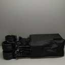 Double Decker Wagon with Table, 600L 54'' Extra Long Heavy Duty Wagons Carts Foldable with Tailgate, Utility Folding Cart Big All-Terrain Wheels with Brakes for Camping, Fishing, Beach, Outdoor, Black 