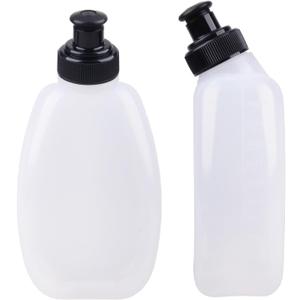 Azarxis Running Water Bottles Flask BPA Free Leakproof Hydration Vest Packs Waist Belt Replacement for Triathlon Marathon Hiking Cycling Climbing Runner (#1 280ml / 9.5oz - 2 Pack)