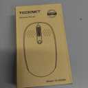 TECKNET Wireless Mouse, 2.4G Quiet Computer Mouse with USB Receiver, 4 Buttons Portable Cordless Mice for Chromebook, Laptop, PC, Mac, 800/1200/1600 DPI (Gradient Mint Green)