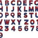 36pcs Iron-On Patches, Comics Cartoon Hero Spider Embroidered Applique Letters and Number Sew On Patches for Boys Kids and Fans, Perfect for Clothes, Hats, Backpacks, Jackets, DIY Craft