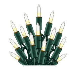 TW SHINE Warm White Christmas Lights Outdoor, 20FT 100 Count Incandescent Christmas Light Indoor, Waterproof Christmas Tree String Lights for Xmas Decorations