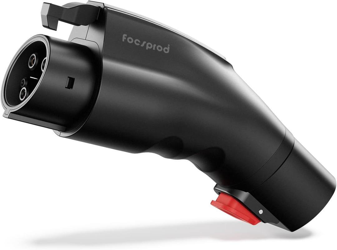 FOCSPROD for Tesla to J1772 Charger Adapter, Max 60A 250V for NACS to J1772 Electric Vehicles Charging Adapter Compatible with Tesla Mobile Charger, High Powered Connectors, Destination (Black)