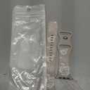 Adorve Floral Engraved Bands Compatible with Apple Watch Band 41mm 40mm 38mm 44mm 45mm 49mm 42mm 46mm Women, Soft Silicone Cute Flower Dual-color Bands for iWatch Series 10 9 8 7 6 5 4 3 2 1 SE Ultra (Starlight & White)