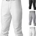 Easton | PRO+ Pull Up Baseball Pant | Youth | Full Length | Elastic Bottom | Youth White, Y XS