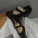 Clarks Black's Emily 2 Mabel Pump, Black Leather, 11 Medium US