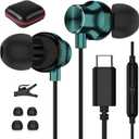 USB C Headphone, TITACUTE Wired Earbuds for iPhone 15 Pro Max Samsung S23 FE S22 S21 S20 A53 A54 Galaxy Z Flip in-Ear Noise Canceling Type C Earphone with Mic for iPad 10 Pro Pixel 7 6 6a 7a 8 OnePlus