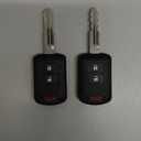 2 PCS Key Fob Replacement Fits for Mitsubishi Lancer 2007-2017 / Outlander 2007-2020 / Outlander Sport 2011-2024 Keyless Remote Control Key Replacement 3 Button FCC ID: OUCJ166N