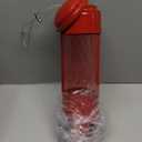 LCSEVEN Bird Feeders for Outdoors Squirrel Proof with Weight-Activated Perches, Hanging Bird Feeder for Outside, Metal Feeder for Wild Birds, Finch, Blue Jay, Chickadee, 3LB Seed Capacity, Red