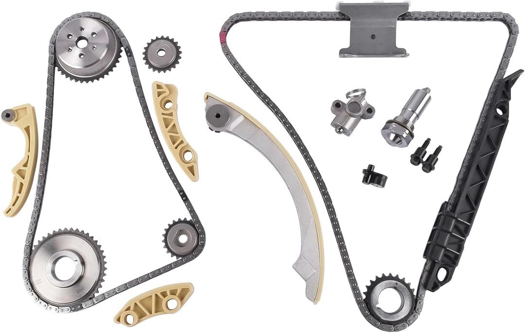 9-4201S Engine Timing Chain Kit Replacement for Buick Regal LaCrosse Chevy HHR Malibu Cobalt Equinox GMC Terrain Pontiac G5 G6 2.0L 2.2L 2.4L 2006-2017 12680750 9-4201SX