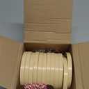 Beeveer 25 Pieces Christmas Embroidery Kits Includes Mini Embroidery Hoops Plastic Circle, Bows, Cotton Rope Cross Stitch Hoop Ring for Art Craft Handy Sewing DIY Xmas Tree Decoration(2.5 Inch)