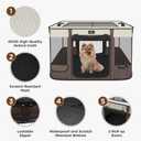 Paw Ballet Foldable Pet Kitten Playpen, Upgrade Waterproof Portable Cat Dog Playpen Kennel Tent for Small Dog Cat, Retractable Shade Cover, Indoor Outdoor Use for Small Pet.