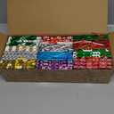 JOYIN 36PCS Christmas Fancy Foil Gift Card Holder Boxes with Ribbon, 4.5" x 3.25" x 0.4" Money Cash Envelopes Card Box for Gift Giving, Xmas Party Birthday Present Wrapping Decor, 12 Designs, 6 Colors