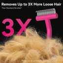 aumuca Undercoat Rake for Dogs & Cats – Deshedder & Grooming Brush – Dog Brush & Cat Brush for Long or Short Hair – Dematting Comb for Matted Fur, Kitten, Puppy, Rabbit, Horse
