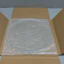 Microwave Plate Replacement 13.5 for F06015Q00AP Compatible with Panasonic Microwave Glass Plate - Oven Spinning Rotating Glass Turntable Dish Tray For Better Reheating and Cooking