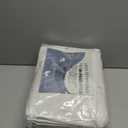 Nanspring Cream White Linen 100% Blackout Curtains 132 inch Length Back Tab Rod Pocket Thermal Insulated Textured Living Room Black Out Curtain 2 Panels Set 52x132