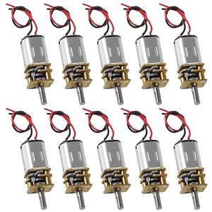 Coliao 10pcs DC 3V6V Mini N20 Gear Motor Slow Speed Full Metal Gearbox Micro Motor with Terminal for Smart Car DIY RC Toys
