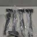 12 Pack - 12 inch Black Hidden L Shelf Bracket (1/5 Inch Thicked) Iron Floating Shelf Brackets Rustic Industrial Metal Brackets for Shelf Support