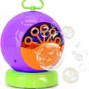 Fansteck Bubble Machine for Kids, Automatic Bubble Maker, Durable and Portable Automatic 3000+ Bubble Machine for Christmas, Parties, Suitable for Indoor and Outdoor | Purple