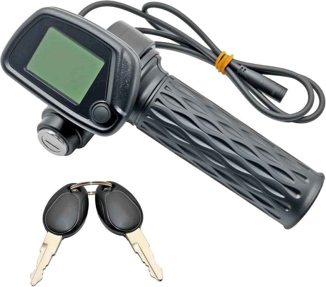 48V Speedometer Throttle Grip & LCD Display  Fits Tuttio/Tutti Soleil01 Throttle (Without M Button)  Digital Gauge Cluster Assembly with Real-Time Monitoring