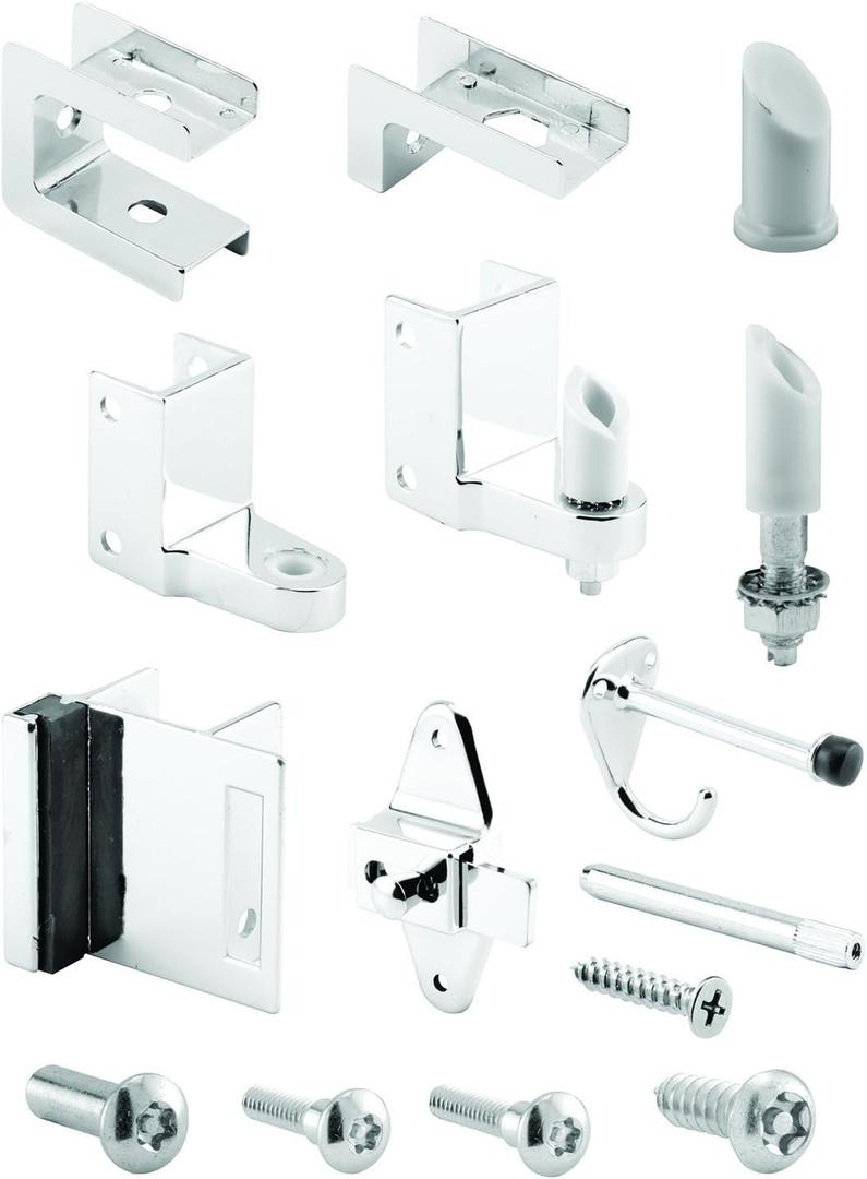 Sentry Supply 656-8453-T Door Kit, 1 In. Door and 1-1/4 In. Pilaster, Zamak, Chrome Plated (1 Kit)