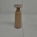 ND 10 IN WOOD CANDLE HOLDER
