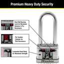Master Lock M5XDLJ Magnum Heavy Duty Padlock with Key, 1 Pack