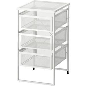LENNART Drawer Unit, White Metal, 1 Drawer, 33 cm Depth, 5 kg Max. Load