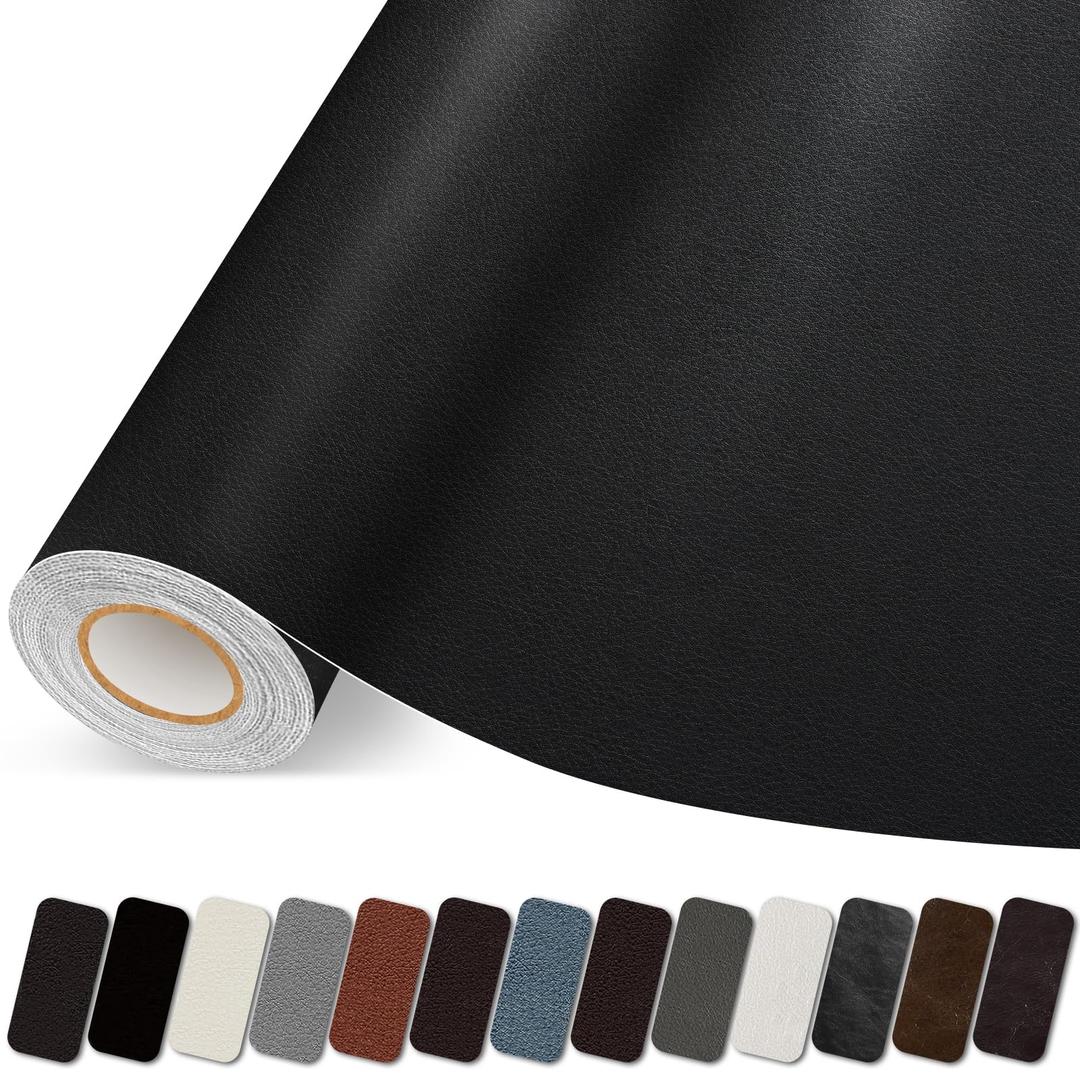 Lifenion Leather Repair Patch for Couch, Vinyl Repair Kits for Furniture, Size: 17x79 inch