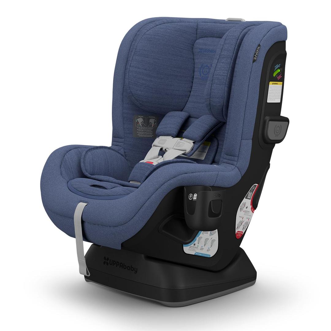 UPPAbaby Rove Convertible Car Seat - 2-in-1 Rear + Forward Facing - Quick + Secure 3-Step Install - Intuitive Safety Technology + Comfort Features - Cup Holder Included - Cody (Coastal Blue), MFG Date 12/2024