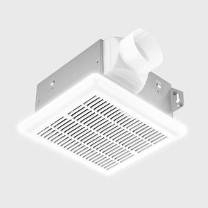 Tech Drive Bathroom Exhaust Fan with Light, 70 CFM,Super Quiet 1.5Sone Bathroom Fan with Light, 800lm 3CCT LED,3000K/4000K/5000K Selectable,Energy Star Certified, 3inch Duct, White