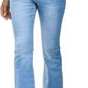 GRAPENT Bootcut Jeans for Women High Waist Stretchy Fleece Lined Pants Flare Jeans Denim Thermal Pants Winter Clothes (Brown, L)