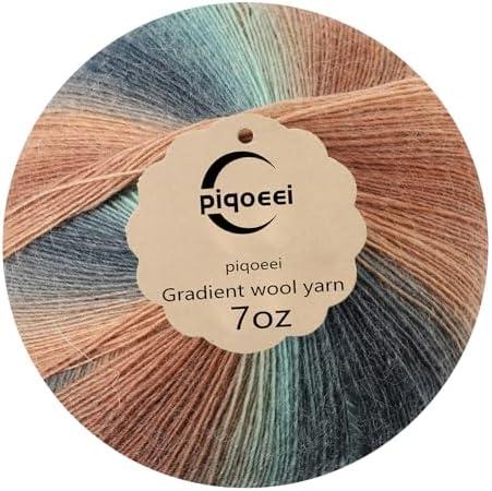 Magic Ombre Mandala Yarn Cake - 500M 90% Wool Lab-Certified Anti-Pilling (7oz) | Tangle-Free Center-Pull for Sock, Crocheting | Rainbow Gradient Variegated Yarn (Mandala505)